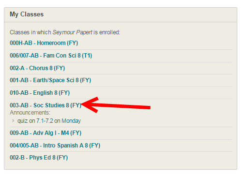 classes classes