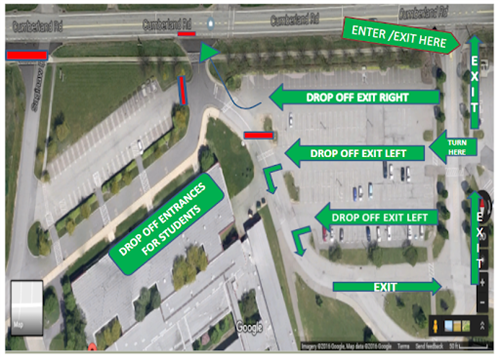 Drop off/Pick up Map